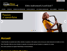 Tablet Screenshot of lateliermusicaline.com